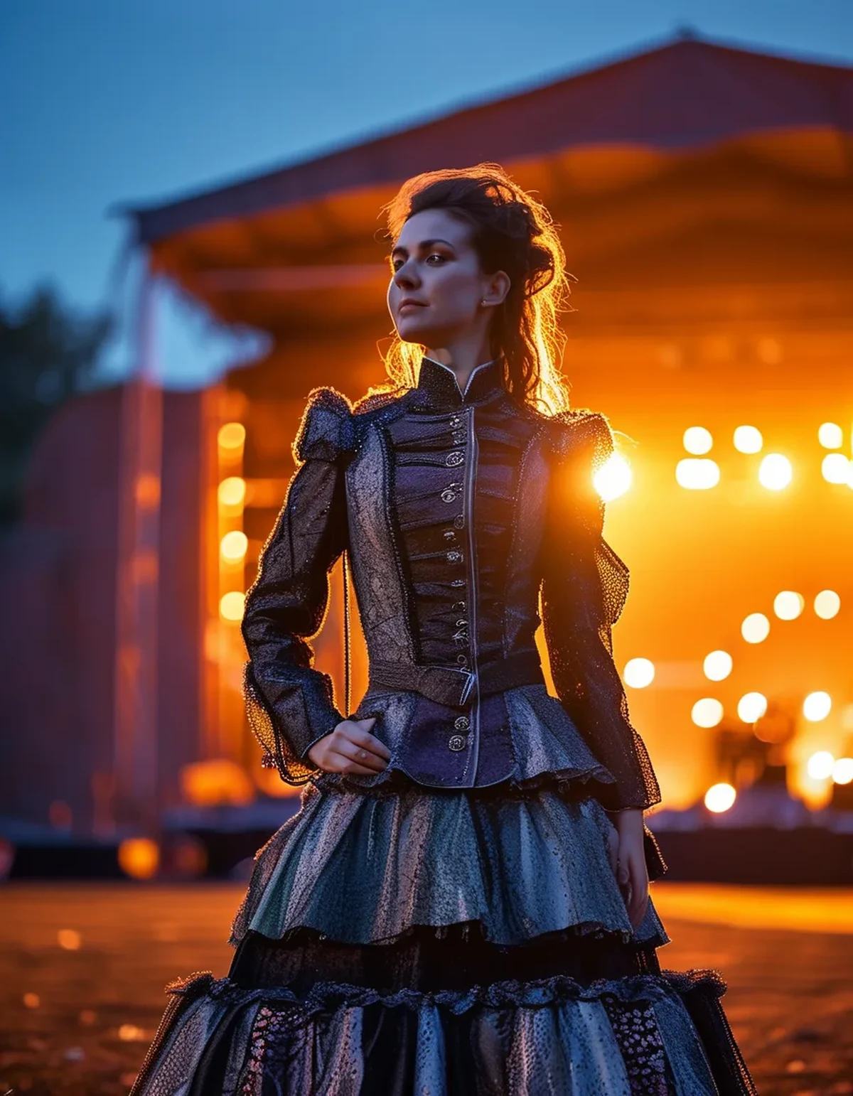 The Outdoor Show Outfit for a Warm Afternoon and a Cold Night